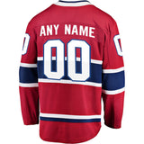 Montreal Canadiens Fanatics Branded Red Breakaway - CUSTOMIZED Jersey