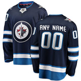 Winnipeg Jets Fanatics Branded Navy Breakaway - CUSTOMIZED Jersey