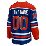 Edmonton Oilers Fanatics Branded Blue Breakaway - CUSTOMIZED Jersey