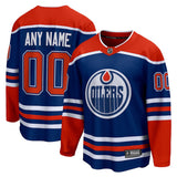 Edmonton Oilers Fanatics Branded Blue Breakaway - CUSTOMIZED Jersey