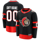 Ottawa Senators Fanatics Branded Black Breakaway - CUSTOMIZED Jersey