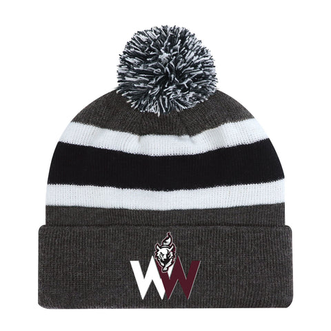 Woodville Wolves Pom Pom Toque - Embroidered