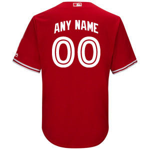 Women's Majestic Boston Red Sox Customized Replica Red Alternate Home Cool  Base MLB Jersey