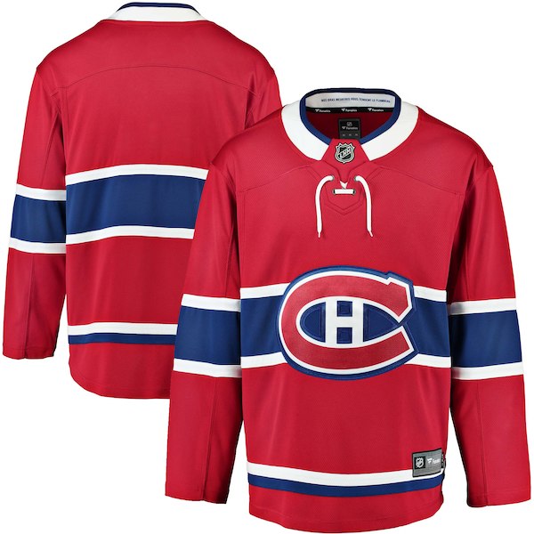 Men's Fanatics Branded Red Montreal Canadiens Home Breakaway Custom Jersey S